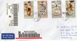 HONG KONG 2023: TEA & COFFEE On REGISTERED Circulated Cover - Registered Shipping! - Used Stamps