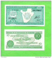 BURUNDI  -  2005 10 Francs UNC  Banknote - Burundi