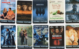 LOT DE 10 CARTES VIDEO FUTUR DIFFERENTES - Abonnement