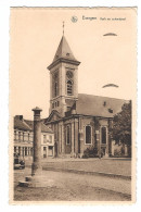 Evergem   -   Kerk En Schandpaal.   -   1953   Naar   Lovendegem - Evergem