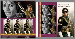 LIBERIA 2023 MNH Michael Jackson 2M/S - IMPERFORATED - DHQ2338 - Picasso