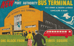 Bus Autobus New York Anno 1950 Bus Terminal Times Square - Autres & Non Classés