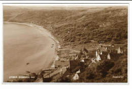 Real Photo Postcard, North Yorkshire, Scarborough, Runswick Bay, Coastline, Seaview, House. - Scarborough