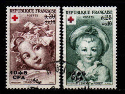 Réunion  - 1962 - Croix Rouge - N° 353/354  - Oblit - Used - Oblitérés