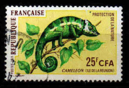 Réunion  - 1971 - Caméléon   - N° 399 - Oblit - Used - Used Stamps