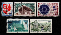 Réunion  - 1967 - Tb De France Surch  - N° 373 à 377 - Oblit - Used - Used Stamps
