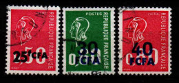 Réunion  - 1971/74 - Tb De France Surch - N°393/429/430  - Oblit - Used - Used Stamps