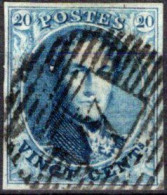 Belgique N° 4 Margé - Oblitération P4 D'ANVERS - Cote 70,00 € - 1849-1850 Médaillons (3/5)
