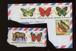 1984  Burundi Papillons Schmetterlingen Farfale Ø On Piece - Used Stamps