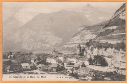 St Maurice Switzerland 1905 Postcard - Saint-Maurice