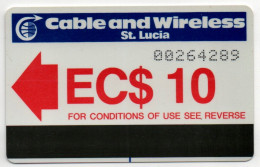 St. Lucia - 10 Unit Autelca (Large Control Number) - Saint Lucia