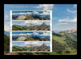 Liechtenstein 2022 Mih. 2051/54 Mountain Panorama (M/S) MNH ** - Nuovi