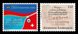 Liechtenstein 2023 Mih. 2081/82 Customs Treaty With Switzerland (joint Issue Liechtenstein-Switzerland) MNH ** - Unused Stamps