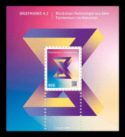 Liechtenstein 2023 Mih. 2100I (Bl.51I) Blockchain Technology. Crypto Stamp 4.2 MNH ** - Unused Stamps