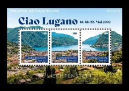 Liechtenstein (die.Marke) 2022 #218/20 (Bl.7) Philatelic Exhibition In Lugano. Lake MNH ** - Unused Stamps