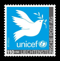 Liechtenstein (die.Marke) 2022 #231 UNICEF. Birds. Pigeon MNH ** - Unused Stamps