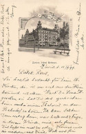 Litho Zürich Hotel Bellevue 1899 - Zürich