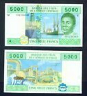 CAMEROON  -  2002 5000 CFA UNC  Banknote - Cameroun