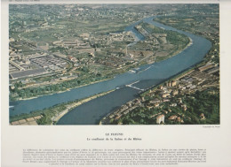 Photo  -  Reproduction - Le Confluent De La Saône Et Du Rhone - Europe