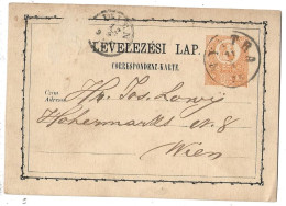 Entier Postaux Autriche Obliteration Nyitra 1873 - Cartes-lettres
