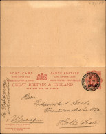 Europa - Gran Bretagna - Cartolina Postale (con Unita Risposta) Da Costantinopoli A Halle Del 21.7.09 - Otros & Sin Clasificación