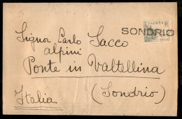 Europa - Spagna - Guerra Civile - Fascetta Per Giornali Affrancata Con 15 Cent (768) Diretta A Sondrio E Qui Annullata C - Other & Unclassified