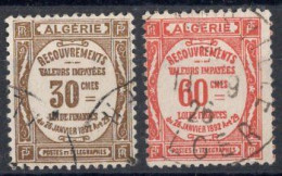 ALGERIE Timbres Taxe N°17 & 18 Oblitérés TB Cote 2€00 - Timbres-taxe