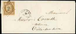 Let EMISSION DE 1849 - 1    10c. Bistre-jaune, Obl. PC 249 S. LSC, Càd T15 BAR-S-AUBE 20/3/( ), TB - 1849-1876: Période Classique