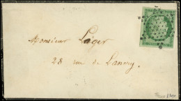 Let EMISSION DE 1849 - 2b   15c. Vert FONCE, Très Belles Marges, Obl. ETOILE S. Env. Locale, Au Verso Càd 5 PARIS 5 9/3/ - 1849-1876: Periodo Clásico