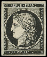 * EMISSION DE 1849 - 3a   20c. Noir Sur Blanc, TB. C - 1849-1850 Cérès