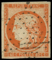 EMISSION DE 1849 - 5    40c. Orange, Obl. ETOILE, TTB - 1849-1850 Ceres