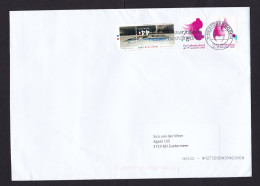 Netherlands: Cover, 2023, 3 Stamps, KLM Boeing 747 Airplane, Peace Pigeon, Flame (minor Crease) - Briefe U. Dokumente