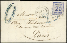 Let ALSACE-LORRAINE - 6   20c. Bleu, Obl. Càd MARIAKIRCH 29/9/71, Arr. PARIS 30/9, Taxe 25 DT, TTB - Lettres & Documents