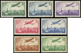 * POSTE AERIENNE - 8/13 Et 14, Avion Survolant Paris, TB - 1927-1959 Neufs