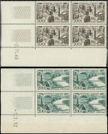 ** POSTE AERIENNE - 24/27 Villes De France, 4 BLOCS De 4 CD, TB - 1927-1959 Neufs