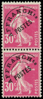 ** PREOBLITERES - 59  Semeuse Camée, 30c. Rose, PAIRE, TB - 1893-1947