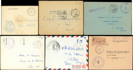 Let ALGERIE Lot De 20 Env. Et Un Devant Avec Différents Cachets De La Poste Navale En Algérie, 1938-67, TB - Sonstige & Ohne Zuordnung