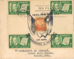 51840. Carta HABANA (Cuba) 1943. Censtro De Hoja, Centenario  ELOY ALFARO - Storia Postale