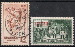 ALGERIE Timbres-poste N°302 & 315 Oblitérés TB Cote 3€50 - Used Stamps