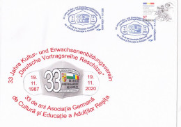 RESITA GERMAN CULTURAL ASSOCIATION, SPECIAL COVER, 2020, ROMANIA - Cartas & Documentos