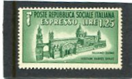 ITALY/ITALIA - 1944  1.25c  ESPRESSO  MONUMENTS  MINT NH - Exprespost