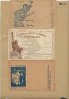 1914-18 - 3 ENTIERS POSTAUX  ILLUSTRES - Militaria