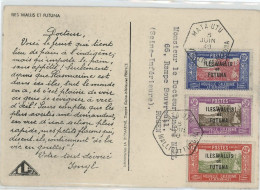 WALLIS ET FUTUNA - N°52 +N°54 +79 / IMPRIME POUR LA FRANCE -CàD MATA UTU /5 JUIN 49 - Cartas & Documentos