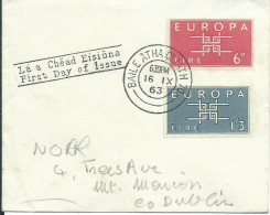 IRLANDE LETTRE BAILE POUR DUBLIN 1963     LETTRE COVER - Brieven En Documenten