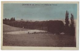 CPA 23 Châtelus Malvaleix L'allée Des Tilleuls Près De Genouillac Ladapeyre Bonnat Clugnat Bétête Roches Boussac Guéret - Chatelus Malvaleix