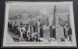 View From R.C.A. Bldg., United Nations And Chrysler Bldgs. In Background - Photo Ratcliffe - # 161 - Chrysler Building