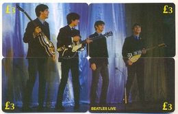 The Beatles, ET Telecard, 4 Prepaid Calling Cards, PROBABLY FAKE, # Beatles-1 - Puzzles