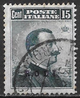 DODECANESE 1912 Stamps Of Italy With Black Overprint RODI 15 C Black Vl. 4 Used - Dodécanèse