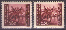 ISTRIA E LITORALE SLOVENO 1945. Tiratura Di Lubiana, Dent. 10 1/2-11 1/2, Sass. 42,  MNH(**) - Occ. Yougoslave: Littoral Slovène