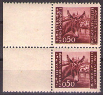 ISTRIA E LITORALE SLOVENO 1945. Tiratura Di Lubiana, Dent. 10 1/2-11 1/2, Sass. 42,PAAR  MNH(**) - Jugoslawische Bes.: Slowenische Küste